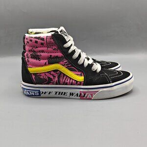 Vans Off The Wall Canvas/Suede Multicolor Hi Top Lace Up Sneakers